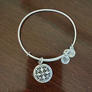 Alex and Ani Silver Compass Bangle